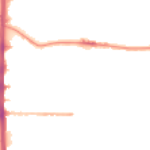 Night-time road noise heatmap for M14 4ER