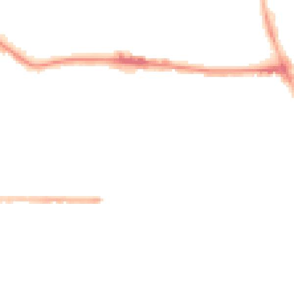 Night-time road noise heatmap for M14 4EY