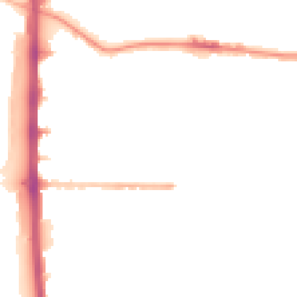 Night-time road noise heatmap for M14 4JY