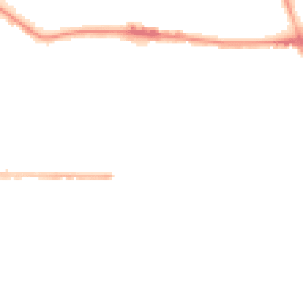 Night-time road noise heatmap for M14 4NL