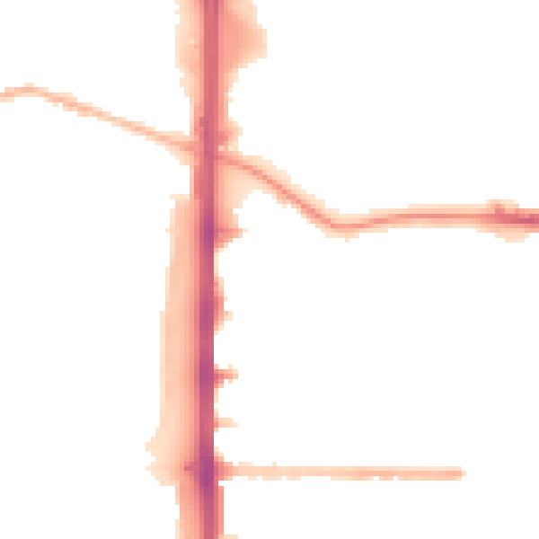 Night-time road noise heatmap for M14 4SP