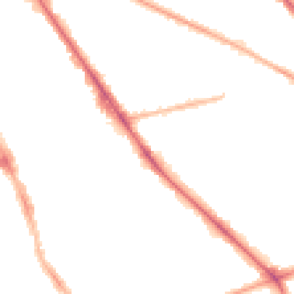 Night-time road noise heatmap for M14 5BY
