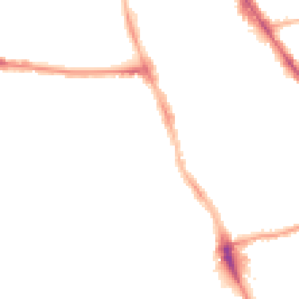 Night-time road noise heatmap for M14 5DY