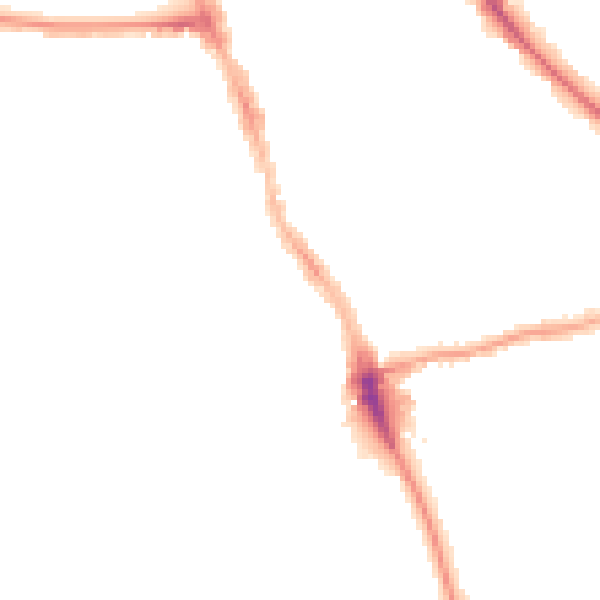 Night-time road noise heatmap for M14 5NX