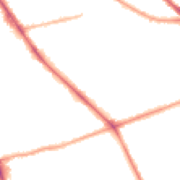 Night-time road noise heatmap for M14 5PB