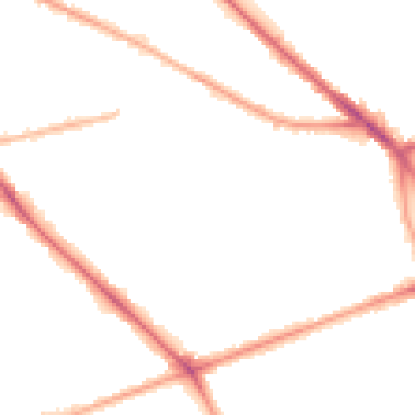 Night-time road noise heatmap for M14 5PU