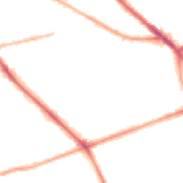 Night-time road noise heatmap for M14 5PX