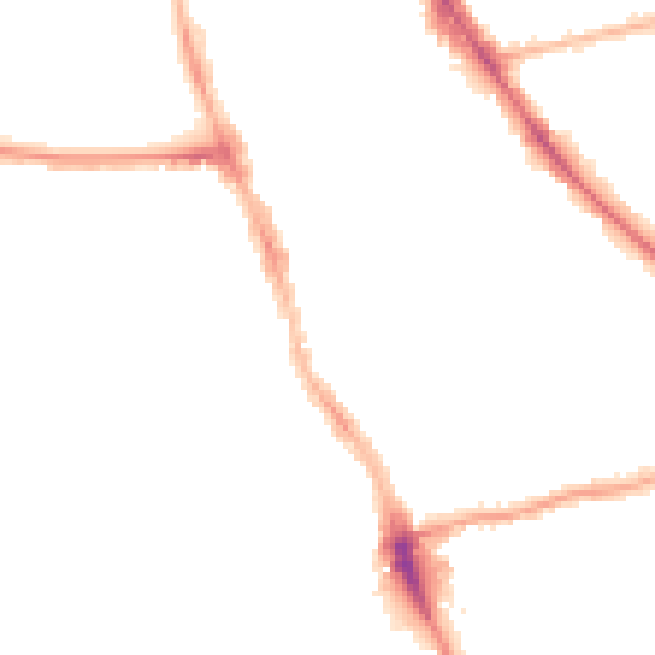 Night-time road noise heatmap for M14 5SS