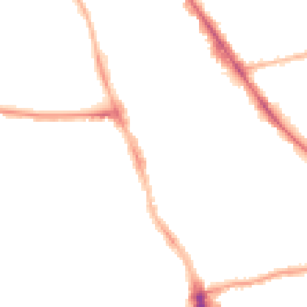 Night-time road noise heatmap for M14 5SY