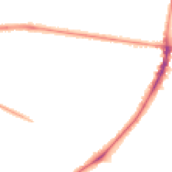 Night-time road noise heatmap for M14 6EL
