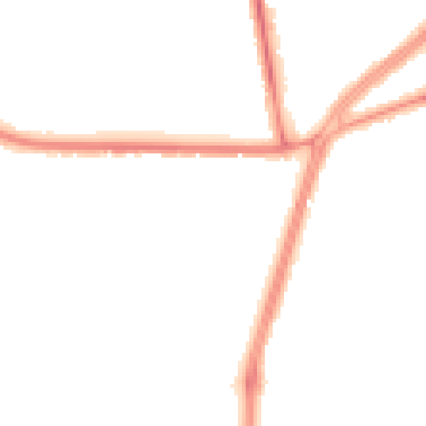 Night-time road noise heatmap for M14 6QN