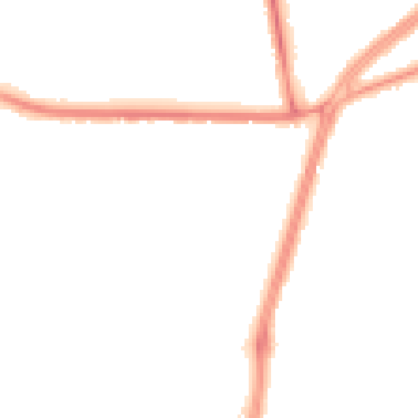 Night-time road noise heatmap for M14 6QR
