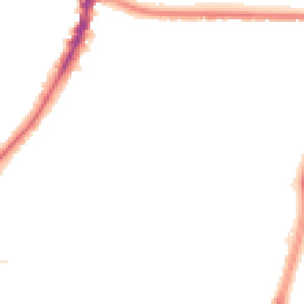 Night-time road noise heatmap for M14 6RL