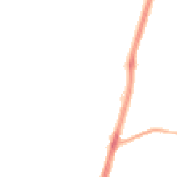 Night-time road noise heatmap for M14 6TA