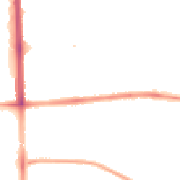 Night-time road noise heatmap for M14 7DB