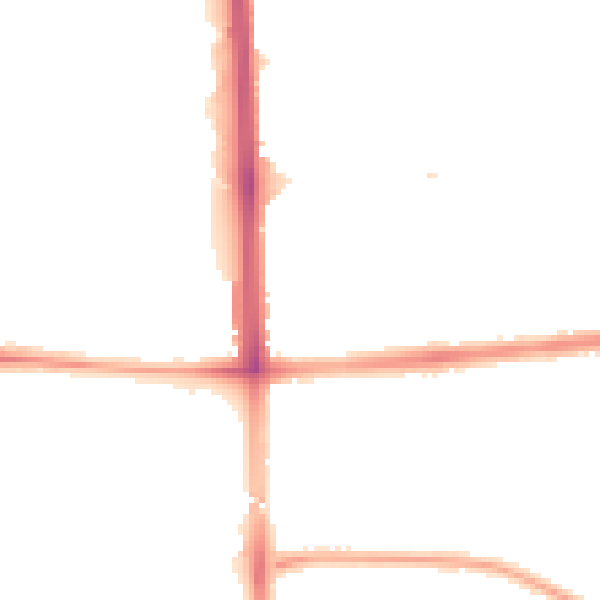 Night-time road noise heatmap for M14 7HD