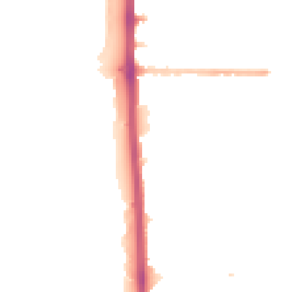 Night-time road noise heatmap for M14 7JS