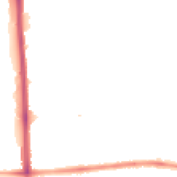 Night-time road noise heatmap for M14 7LE