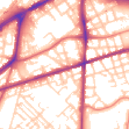 Daytime road noise heatmap for M15 4AB