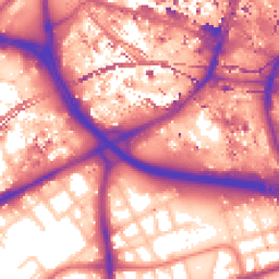 Daytime road noise heatmap for M15 4AF