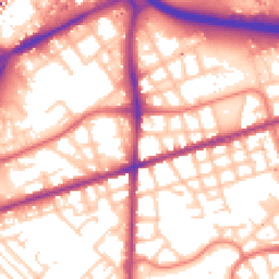 Daytime road noise heatmap for M15 4AP
