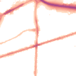 Night-time road noise heatmap for M15 4AP