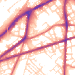 Daytime road noise heatmap for M15 4BF