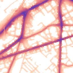 Daytime road noise heatmap for M15 4BG