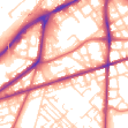 Daytime road noise heatmap for M15 4BH
