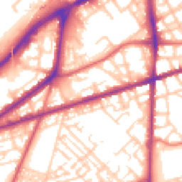 Daytime road noise heatmap for M15 4BL