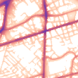 Daytime road noise heatmap for M15 4BP