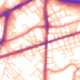 Daytime road noise heatmap for M15 4BR