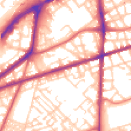 Daytime road noise heatmap for M15 4BT