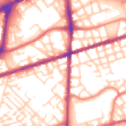 Daytime road noise heatmap for M15 4BW