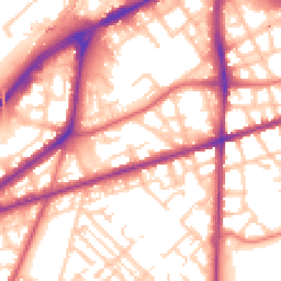 Daytime road noise heatmap for M15 4BY