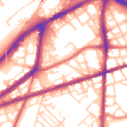 Daytime road noise heatmap for M15 4BZ