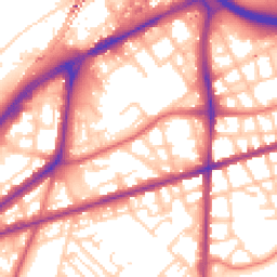 Daytime road noise heatmap for M15 4DE