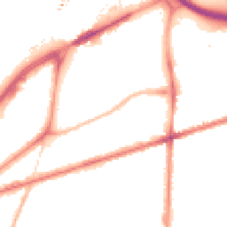 Night-time road noise heatmap for M15 4DE