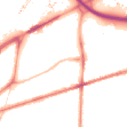 Night-time road noise heatmap for M15 4DF