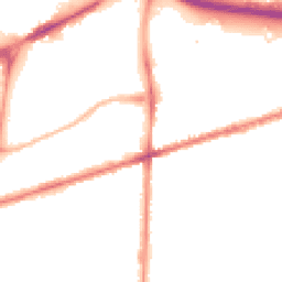 Night-time road noise heatmap for M15 4DG