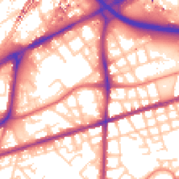 Daytime road noise heatmap for M15 4DH