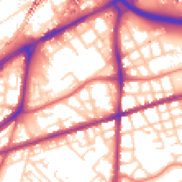 Daytime road noise heatmap for M15 4DJ