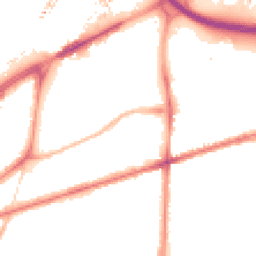Night-time road noise heatmap for M15 4DJ