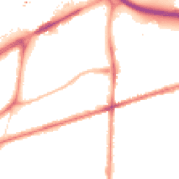 Night-time road noise heatmap for M15 4DL