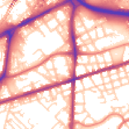 Daytime road noise heatmap for M15 4DN