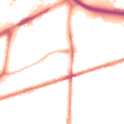 Night-time road noise heatmap for M15 4DN