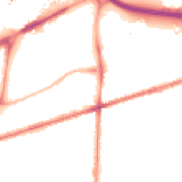 Night-time road noise heatmap for M15 4DT