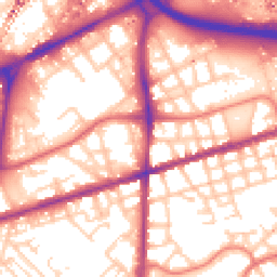 Daytime road noise heatmap for M15 4DW