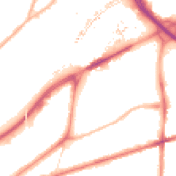 Night-time road noise heatmap for M15 4EE