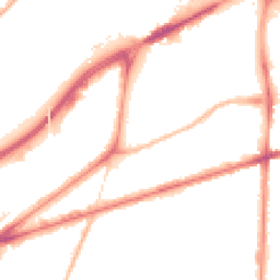 Night-time road noise heatmap for M15 4FJ